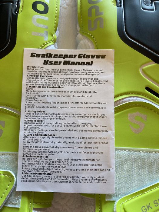 Luvas guarda-redes Sportout Amazon