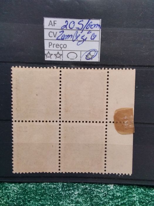 1898/1901 Zambézia Quadra Da Série De D° Carlos I MLH * Sem Goma