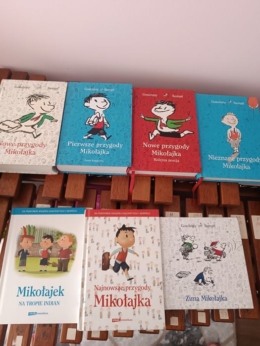 Książki o przygodach Mikołajka Mikołajek - 7 szt