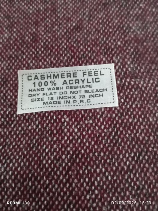 Cachecol 100% acrílico