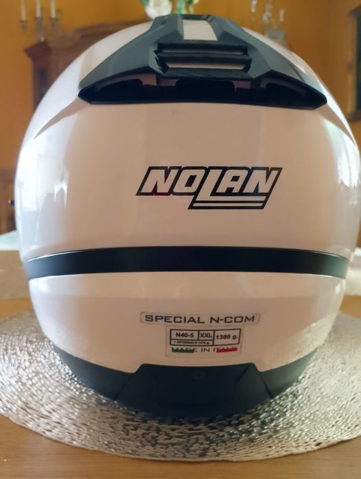 Super biały kask na motor  XXL 63-64