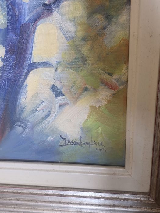 Quadro óleo sob tela (65x80) emoldurado David Levy Lima