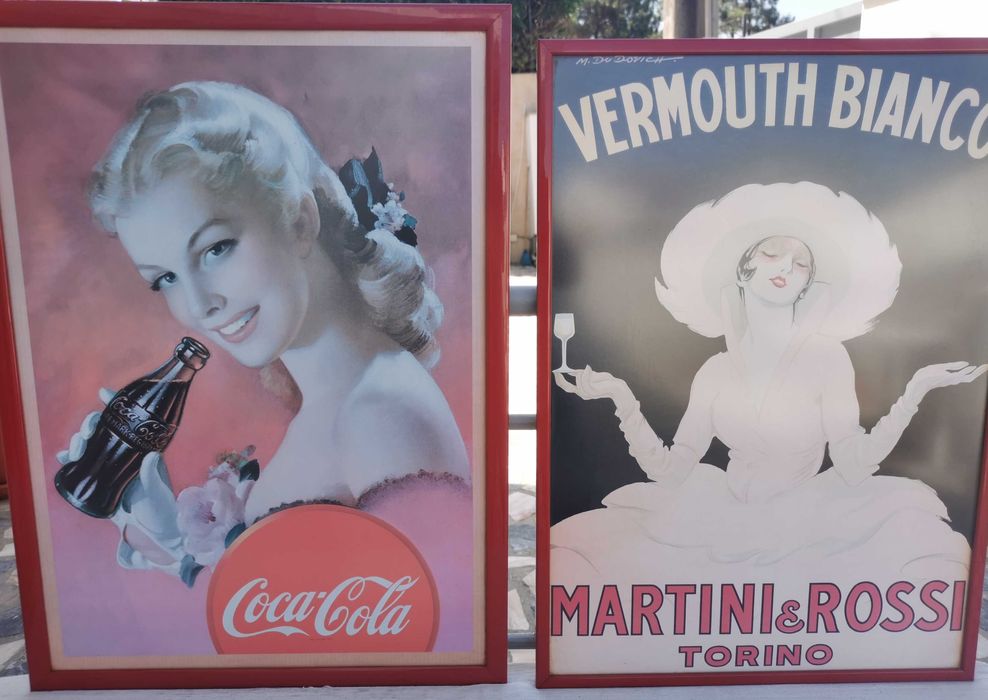 Conjunto de Quadros e Molduras para decoração de Pub