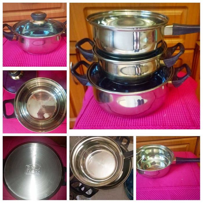 набір нових каструль вічний бренд BHL АВСТРІЯ, 5 предметів