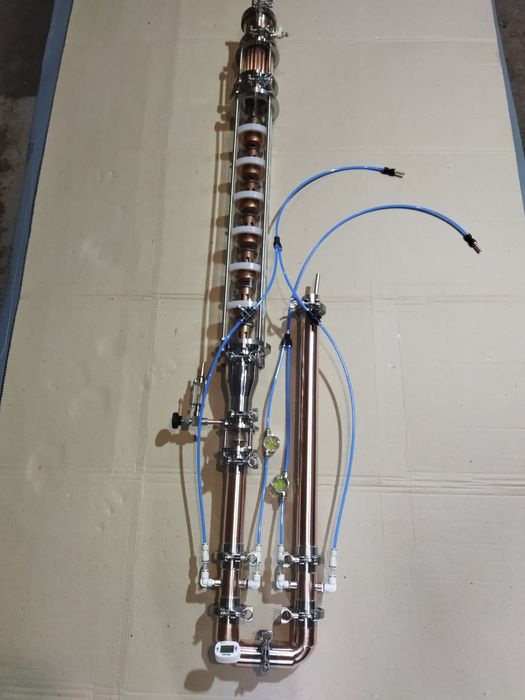 Дистилятор мідний,колона,тромбон,колонна медная.