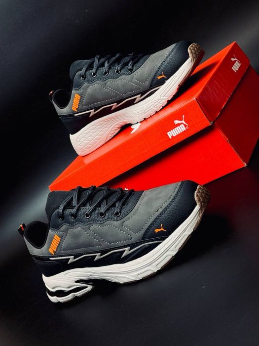 Кожаные кроссовки Puma/ качество и стиль - каждый день / мужские Пума