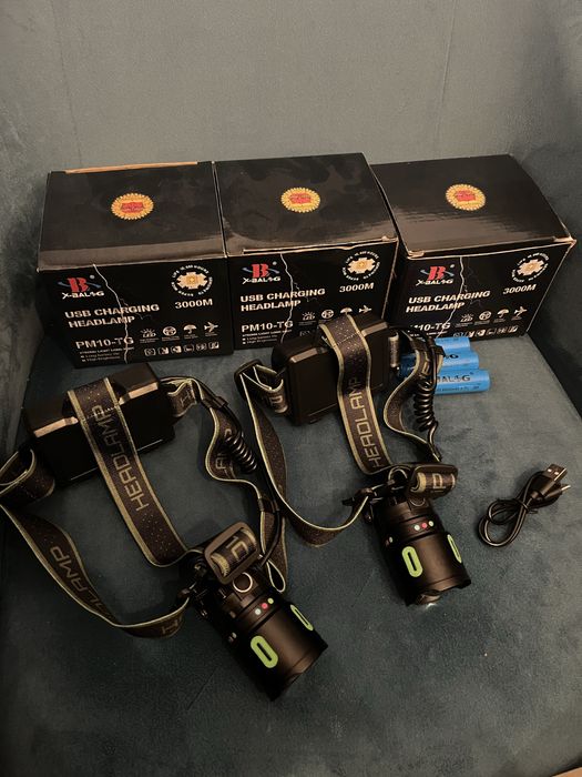 Lanterna de cabeça led zoom 3000 metros