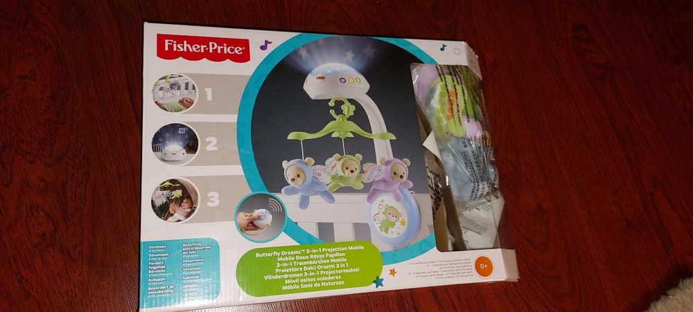 Fisher Price - Karuzelka z Projektorem - Misie 3 w 1