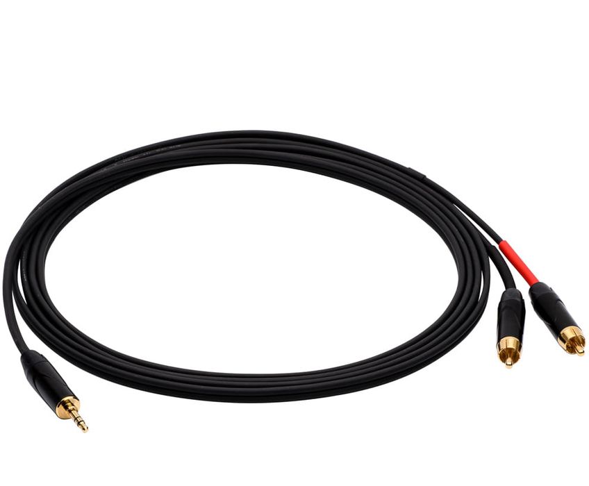 Kabel audio Red’s Music AU1650BX – mini jack stereo 3,5mm / 2x RCA 5m