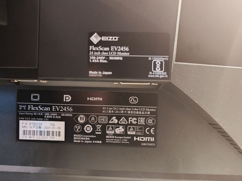 Monitor EIZO flexscan VEV2456
