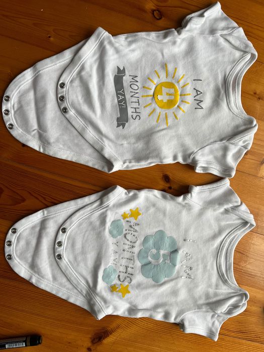 Body niemowlęce z krótkim rękawem  Primark rozmiar 68,  2 szt