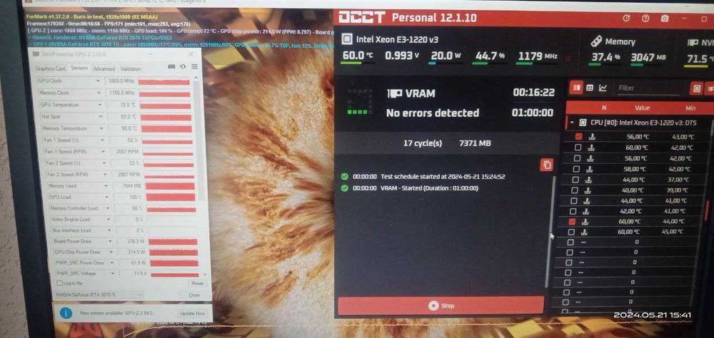 Відеокарта Palit GamingPro RTX 3070Ti 8GB GDDR6X (256bit) KLAVAcomp