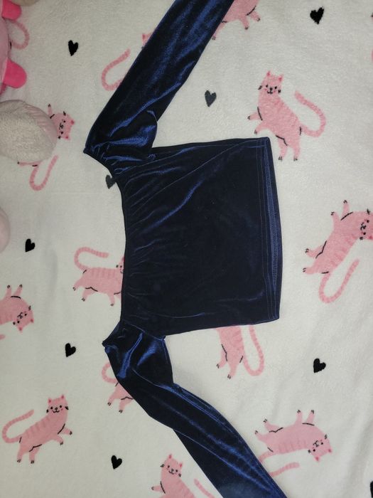 Granatowy Top Missguided