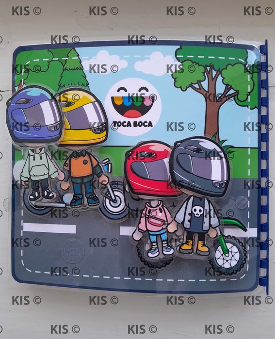 Тока бока для хлопців, альбом гра на липучках ,Toca Boca for boys