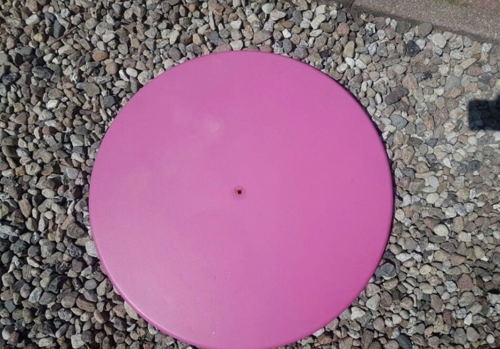 Blat blaszany stolik ogrodowy 70cm