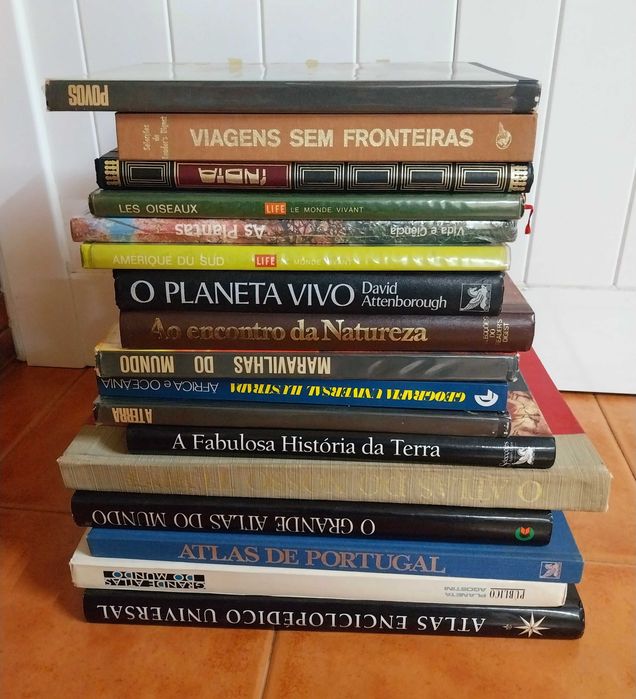 Lote - Livros Geográfia Animais Natureza