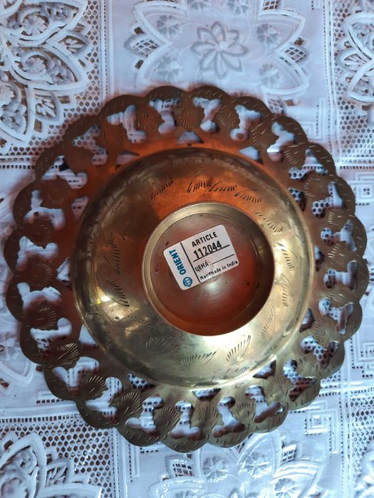 Конфетницы в наборе.Бронза-латунь.Эмаль.Новые.Индия.Бронзовая чаша