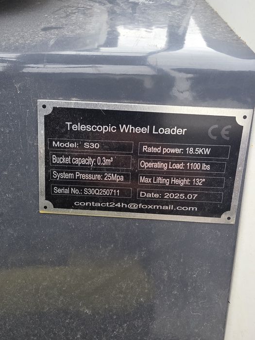 Mini Pá Carregadora Telescópica S30 – Nova