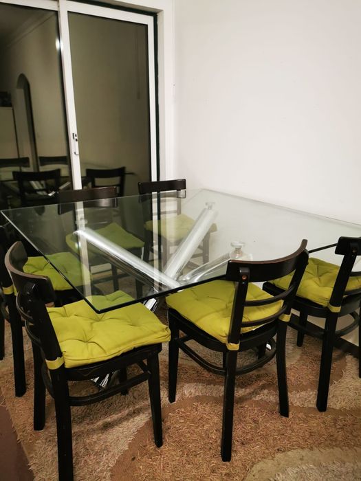 Mesa de Vidro grande 140 x 140