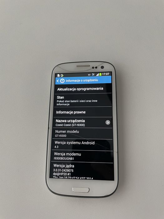 Samsung Galaxy S3 i9300 Biały - używany, sprawny, ślady używania.