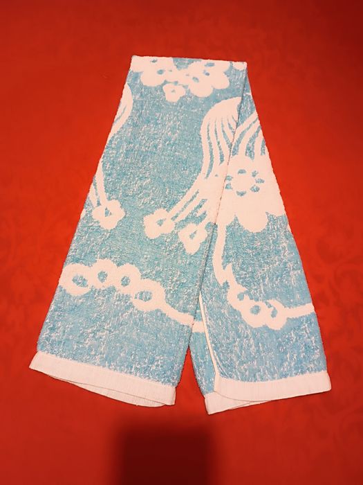 Toalha de Rosto Azul e Branco