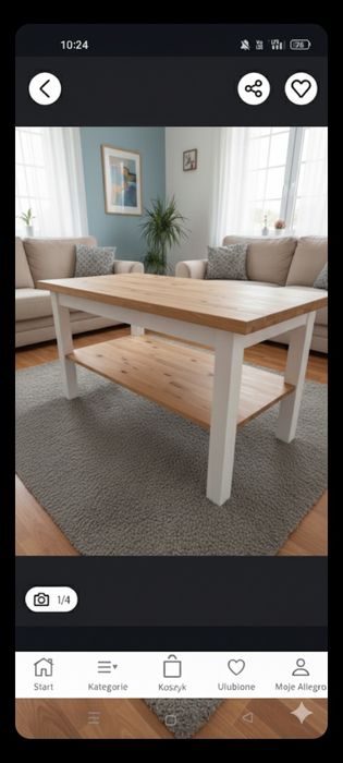 Nowy stół drewniany