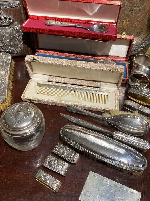 Artigos Prata Portuguesa Contrastada Javali Águia Antigo