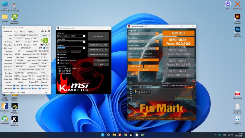 MSI GTX 1660 super ventus xs os дефект