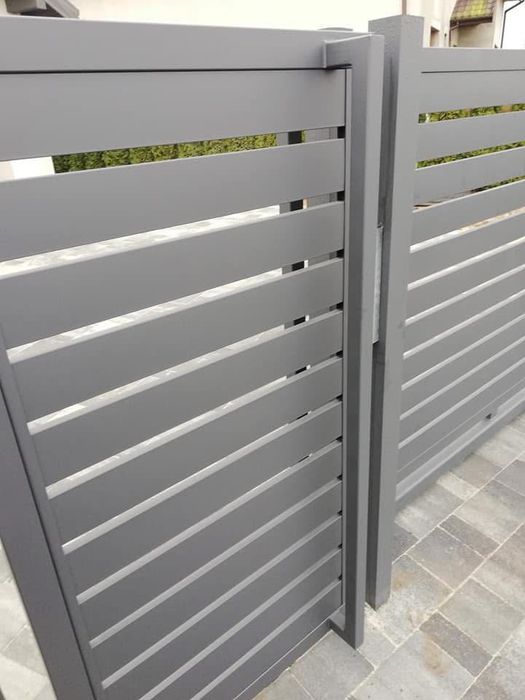 OGRODZENIE PALISADOWE  PALISADA montaż słupek ogrodzeniowy panelowe