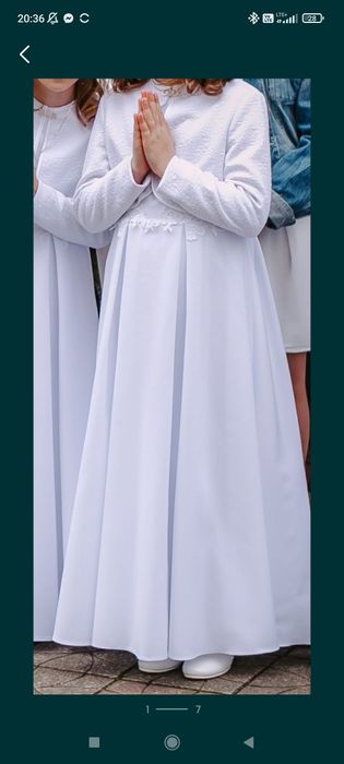 Sukienka do I Komunii Świętej/ komunijna