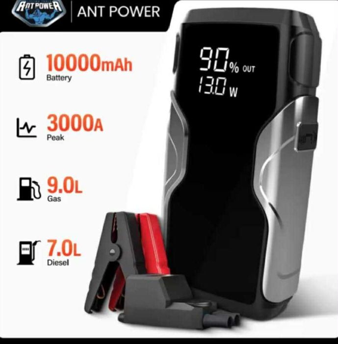 Car Jump Starter Power Bank 10000mAh 12V  mocny do odpalania auta