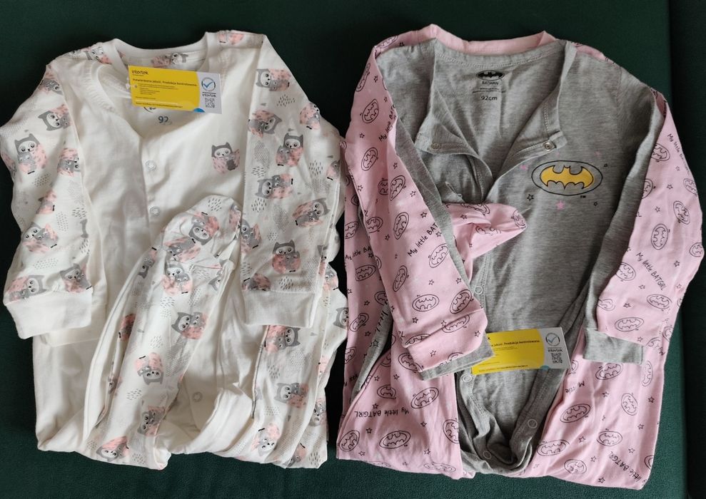 Śpioszki pajacyki dziecięce 92