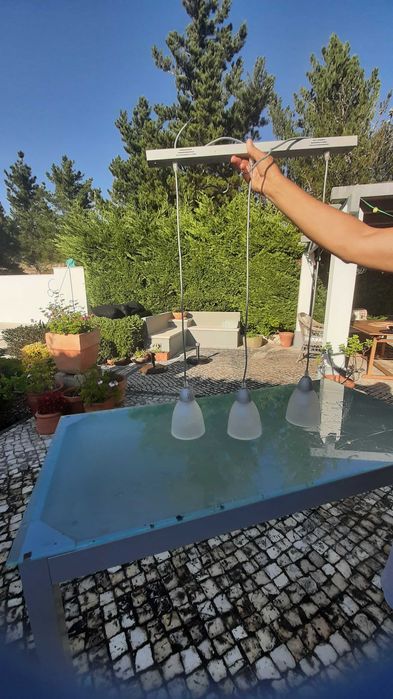 Candeeiro  Gillamp suspensão 3 lâmpadas