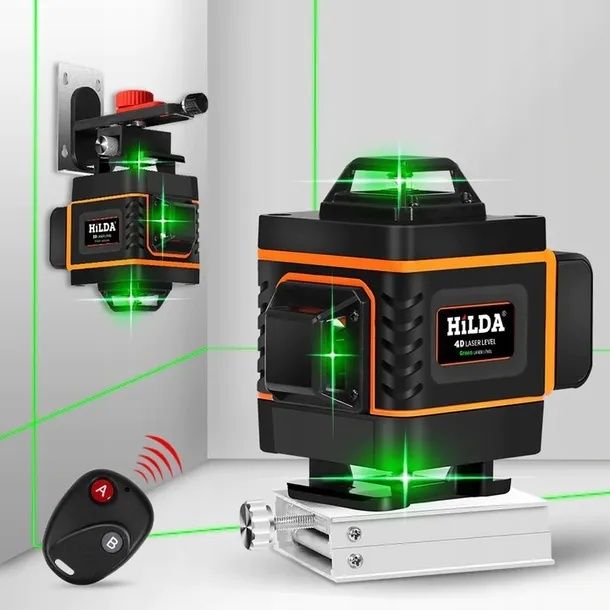16-Liniowa Poziomica Laserowa HILDA +DUŻY STATYW