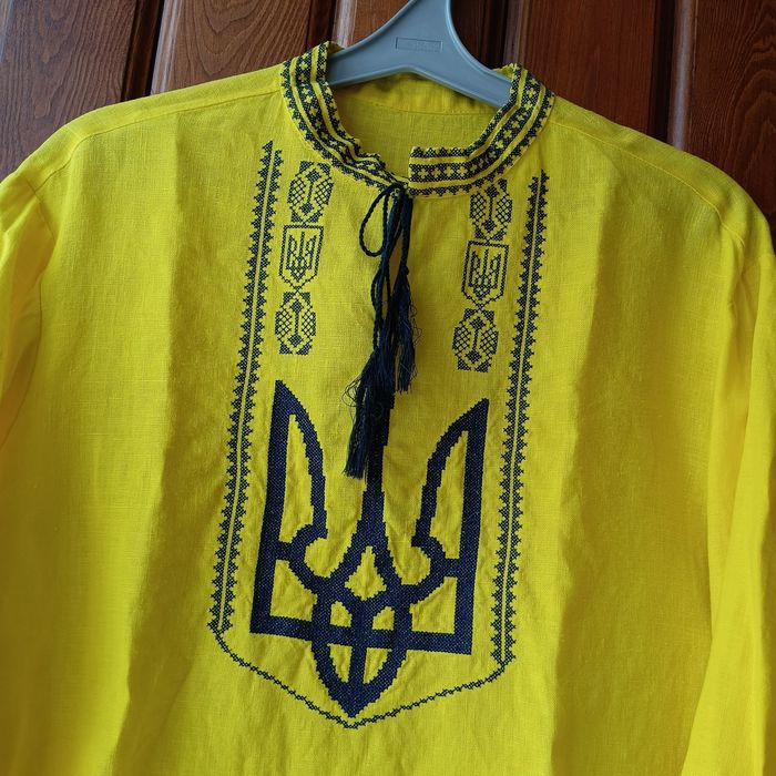 Сорочка вишиванка " Герб" льон, розм.40
