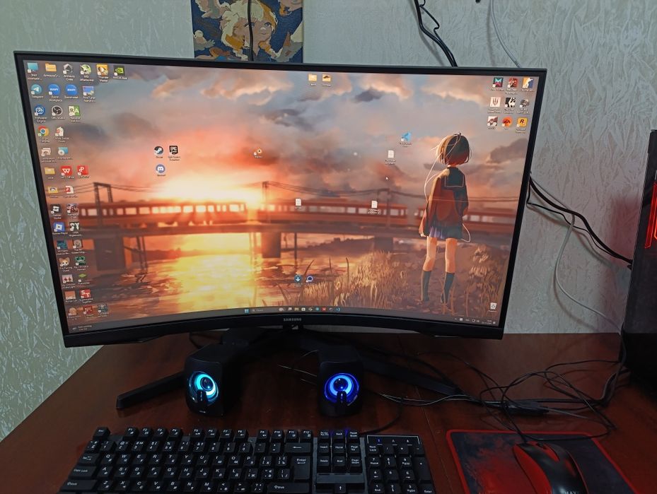 Ігровий ПК Ryzen 5 7500F + RTX 5060 8GB + монітор Samsung 32" 165Hz