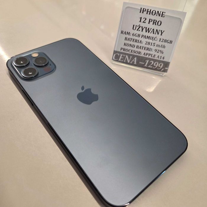 iPhone 12 Pro 128GB Bat 92% Topcase Vivo *Raty 0%