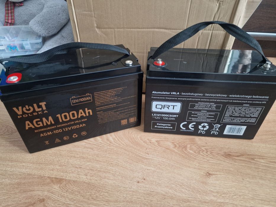 2x Akumulator agm 12v 100AH