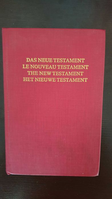 Nowy testament (j. niemiecki, francuski, angielski, holenderski)
