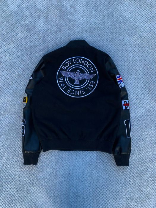 BOY London Leather/Wool Bomber Jacket Size:S/M куртка бомбер вовна