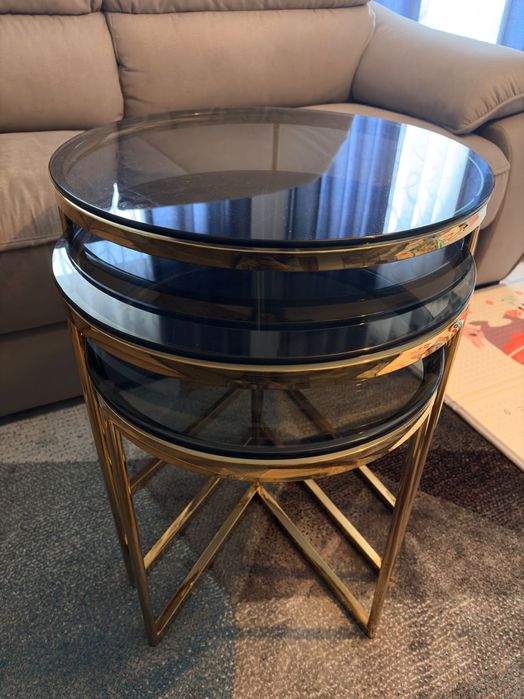 Conjunto de 3 mesas de centro para sala