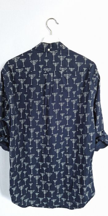 Granatowa koszula regular z długim rękawem Samsøe&Samsøe eur XL