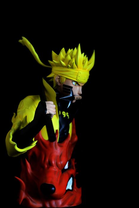 Naruto & Kurama – Busto Impresso em 3D e Pintado à Mão | NexoStudios