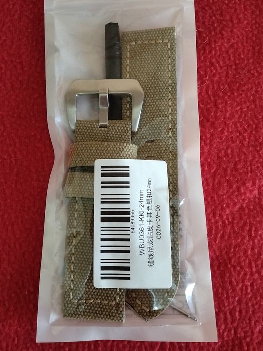 Bracelete em cáqui 24mm Nova