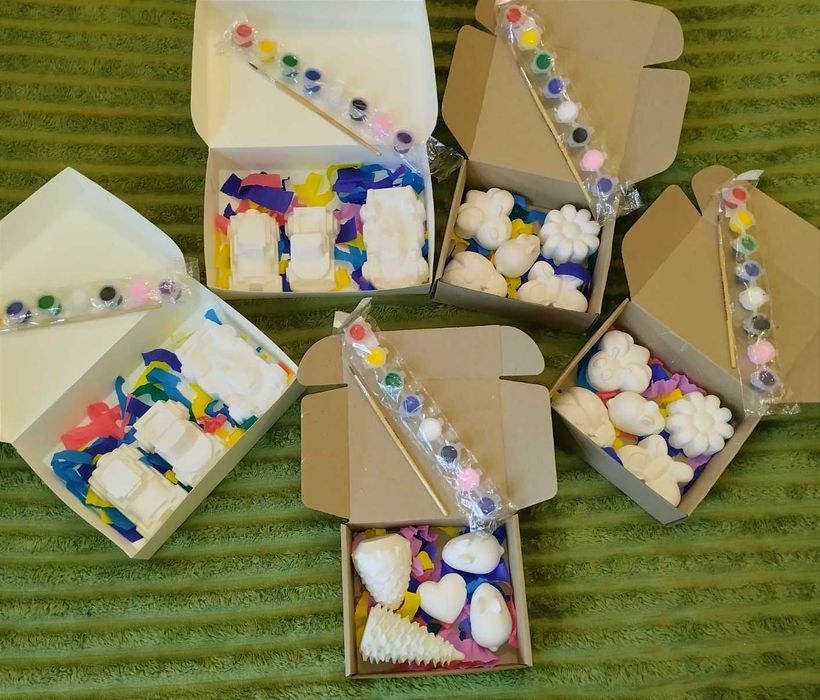 Набори для творчості. Фігури з гіпсу. Ручна робота. Дитяча творчість