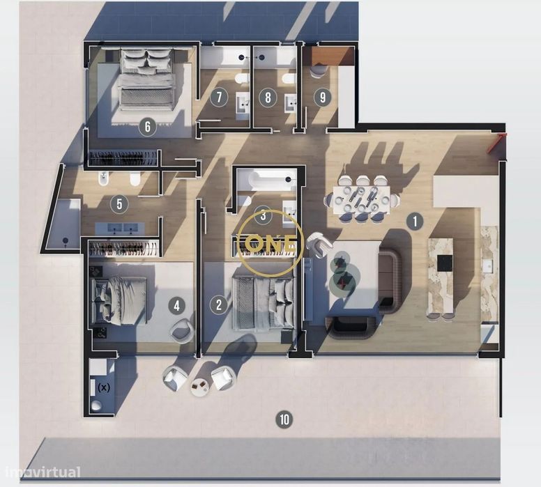 Apartamento T3+1