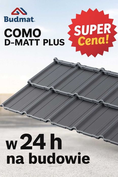 Blachodachówka budmat COMO D-MATT plus /dostawa ! /40 lat gwaranji !