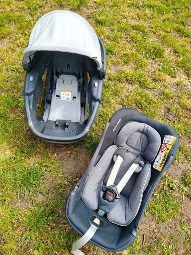 Fotelik obrotowy Maxi Cosi Coral 360 - Ultralekki z adapterami do wózka