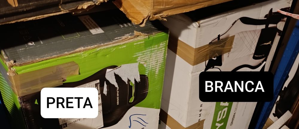 Cadeira gaming Alpha Gamer Nysa Branca (na caixa)