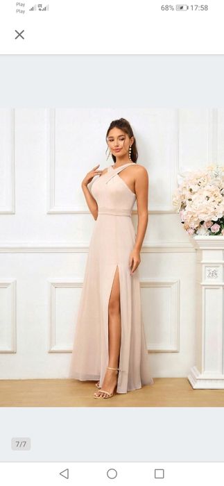 Elegancka sukienka wieczorowa wesele studniówka S